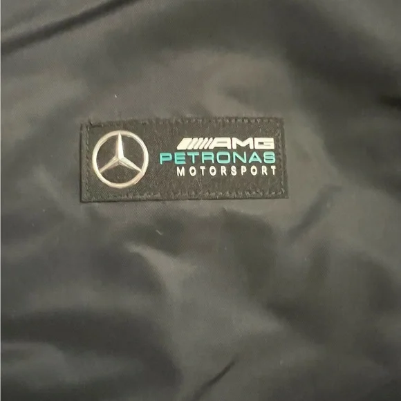 AMG Petronas Mercedes Men’s Black Bomber Jacket